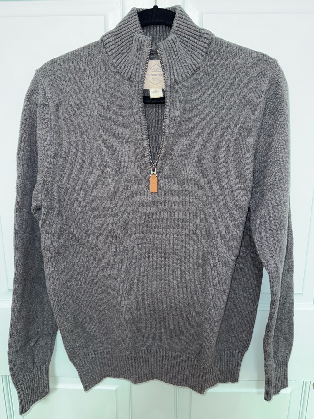St. John’s Bay Men's Half-Zip Sweater - Gray